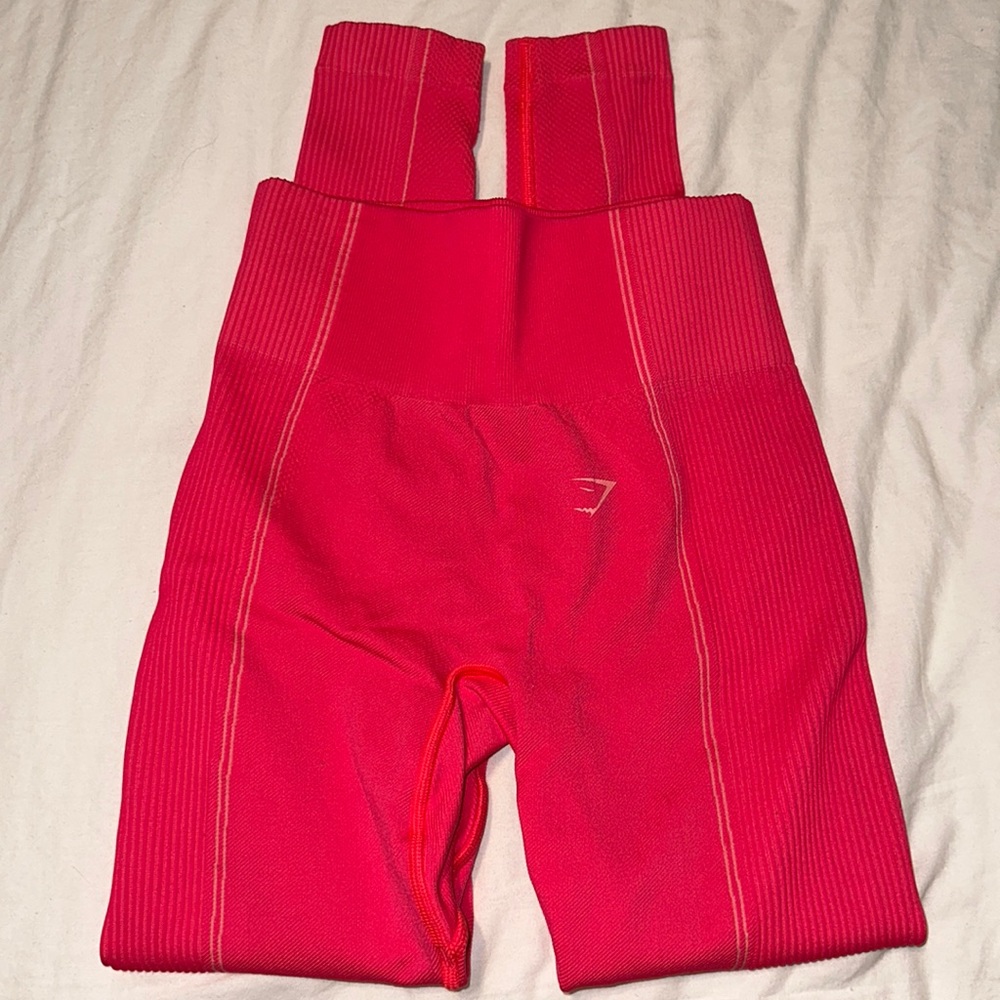 Neon pink Gymshark leggings